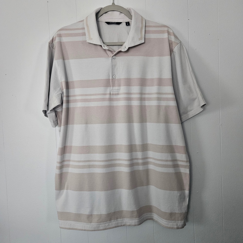 Radmor‎ Polo Shirt Mens XL Short Sleeve Stretch Pima Cotton Stretch Golf Tee